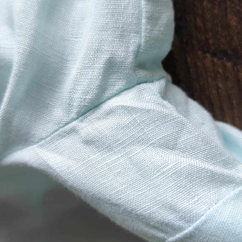 Talbots Light Ice Blue Linen Tunic - Picture 12 of 17